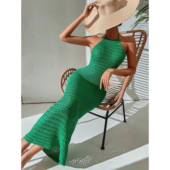 Mile High Clozet Dresses & Skirts - *Josephine Hollow Out Tie Backless Halter Dress